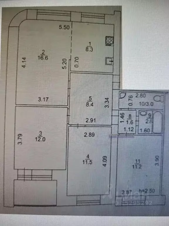 4-к кв. Алтайский край, Барнаул ул. Чкалова, 89 (74.9 м) - Фото 2