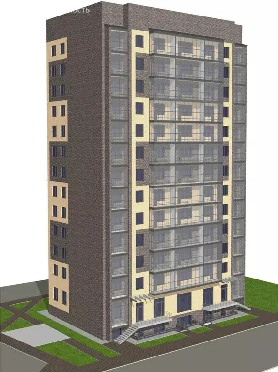 1-комнатная квартира: Абакан, улица Чертыгашева, 164 (37.14 м) - Фото 2