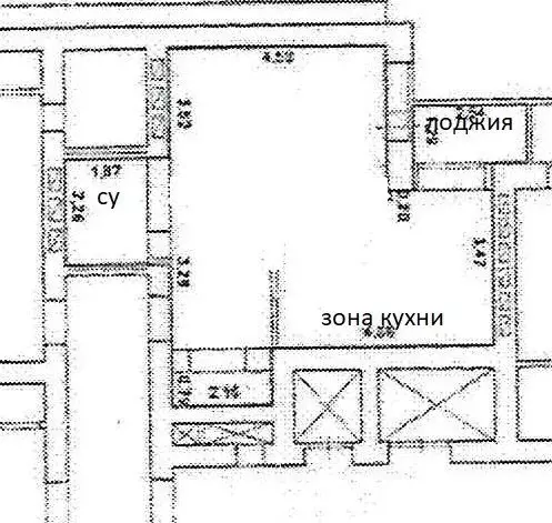 Студия Самарская область, Самара ул. Калинина, 34 (46.1 м) - Фото 2