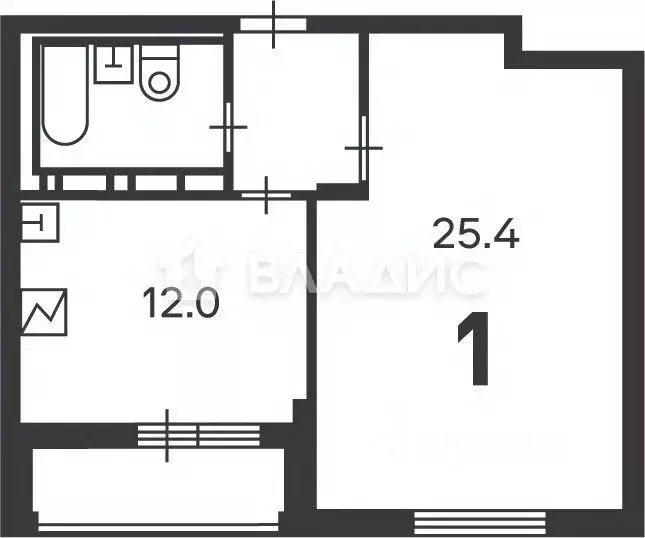2-к кв. Москва проезд Шелихова, 9к1 (45.6 м) - Фото 1