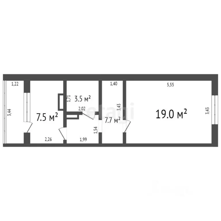 1-к кв. Ульяновская область, Ульяновск бул. Архитекторов, 11 (37.7 м) - Фото 1
