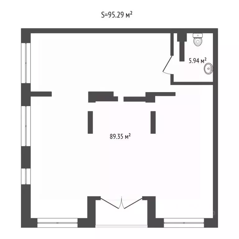 Помещение свободного назначения в Тюменская область, Тюмень ул. ... - Фото 1
