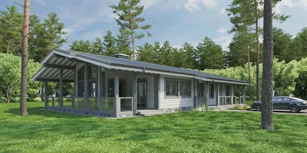 Коттедж в Ленинградская область, Всеволожский район, Бугровское ... - Фото 1