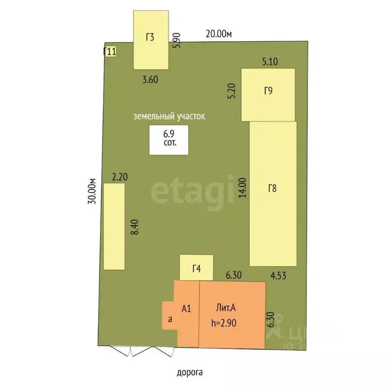 Дом в Саха (Якутия), Якутск ул. Чайковского, 53 (49 м) - Фото 2