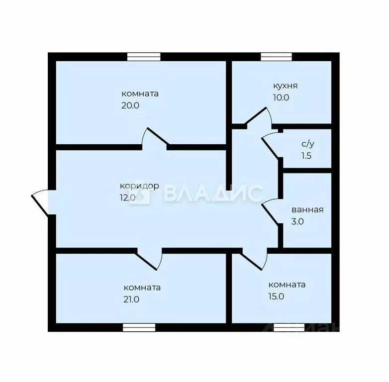 3-к кв. Ивановская область, Иваново ул. Свободы, 58 (85.0 м) - Фото 2