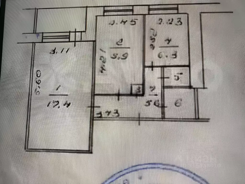 2-к кв. Кемеровская область, Кемерово ул. Тухачевского, 31В (44.0 м) - Фото 0