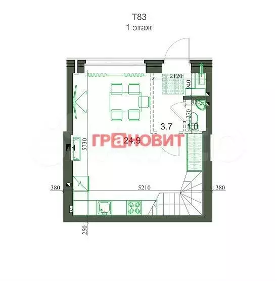 Таунхаус 83 м на участке 1 сот. - Фото 0