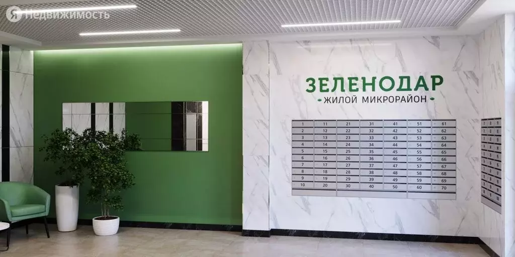 2-комнатная квартира: Краснодар, жилой комплекс Зеленодар (51.7 м) - Фото 1