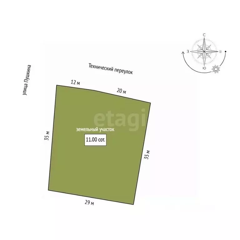 Участок в Амурская область, Благовещенск ул. Пушкина, 139 (11.0 сот.) - Фото 2