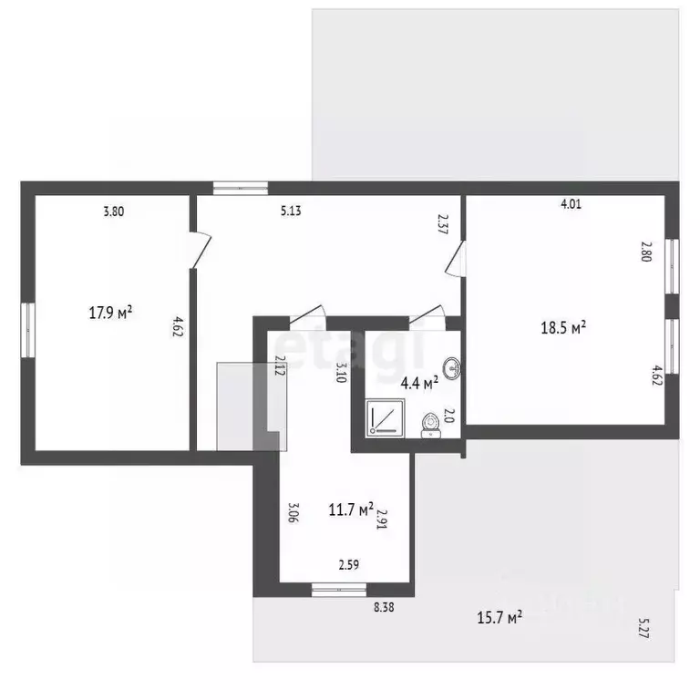 Дом в Санкт-Петербург пос. Парголово, ул. Первого Мая, 26 (200 м) - Фото 1