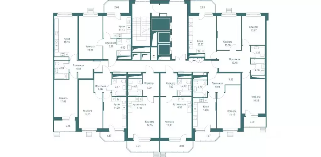 1-к кв. Московская область, Одинцово Северная ул., 5к2 (48.7 м) - Фото 2