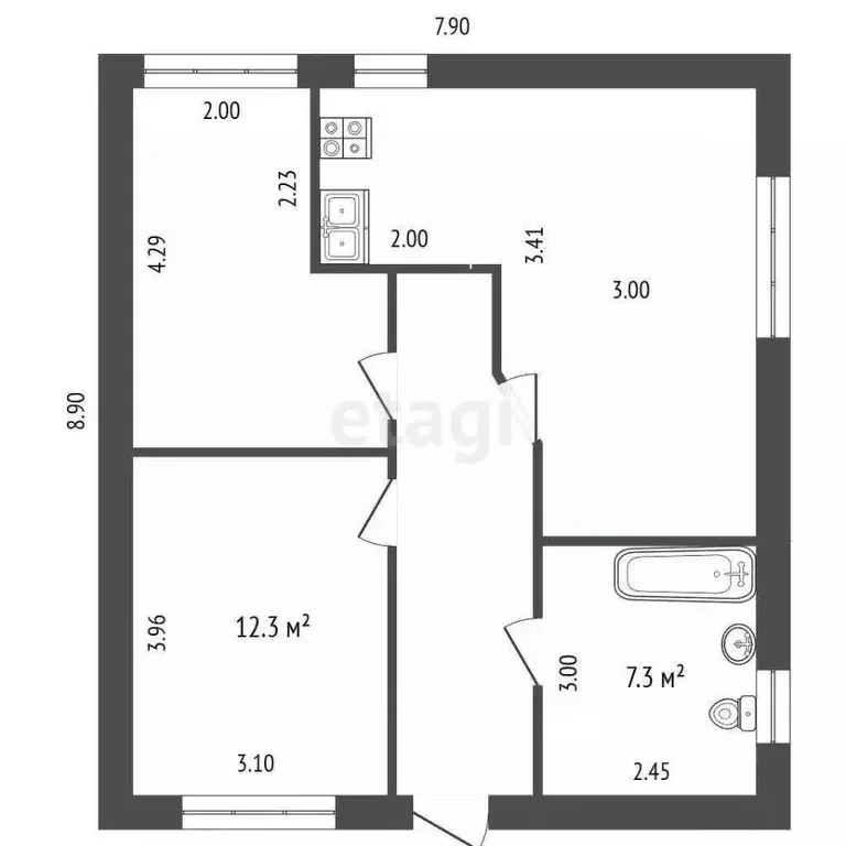 Дом в Крым, Евпатория ул. Балатукова Кая-Бея, 7 (96 м) - Фото 2