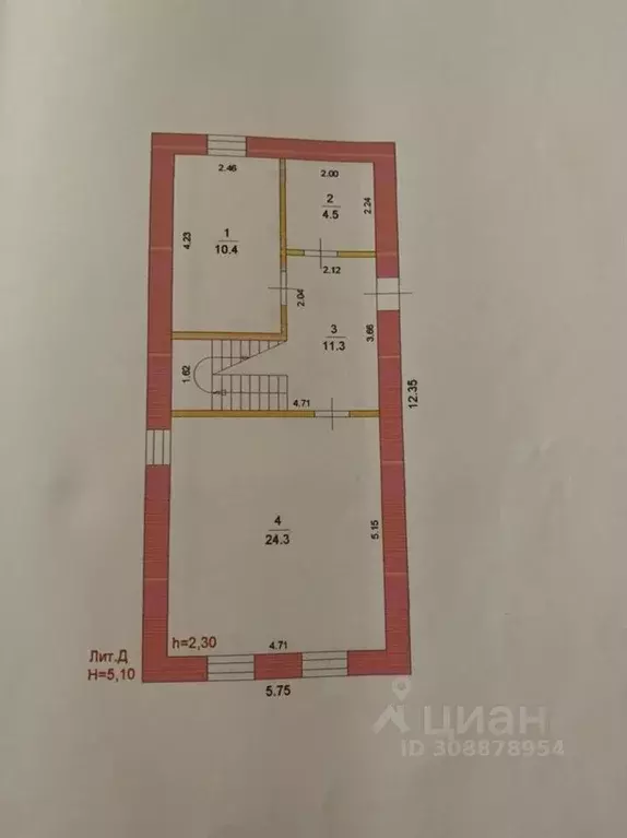 Дом в Нижегородская область, Богородский муниципальный округ, д. Полец ... - Фото 1