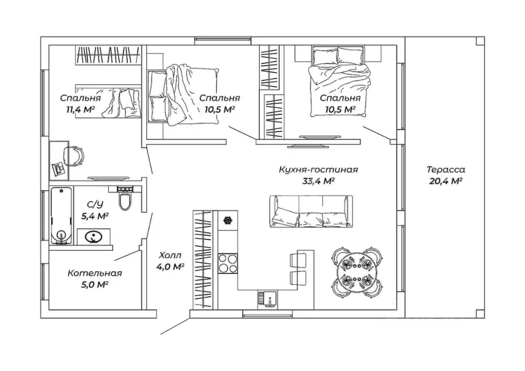 Дом в Тверская область, Калининский муниципальный округ, Тихий Берег в ... - Фото 2