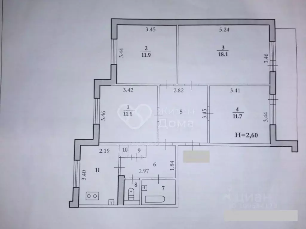 4-к кв. Волгоградская область, Волгоград ул. 8-й Воздушной Армии, 9 ... - Фото 1