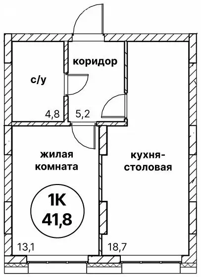1-комнатная квартира: Нижний Новгород, жилой район Мещерское Озеро, ... - Фото 0