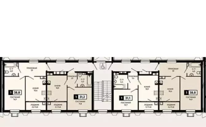 1-к кв. Ставропольский край, Кисловодск городской округ, пос. ... - Фото 2