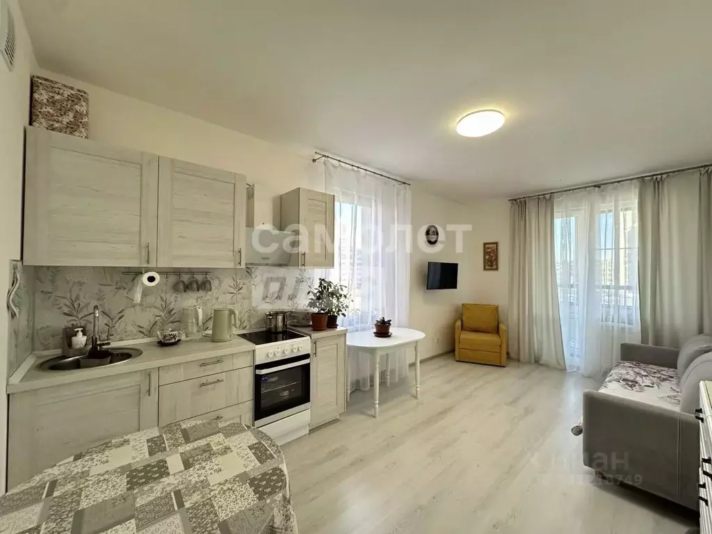 Студия Санкт-Петербург аллея Арцеуловская, 17 (29.76 м) - Фото 1