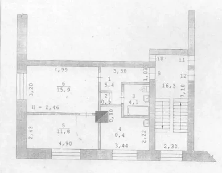 2-комнатная квартира: село Тимохинское, Молодёжный переулок, 7 (46.2 ... - Фото 1