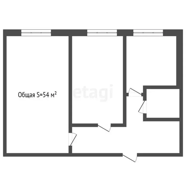 2-комнатная квартира: Кемерово, Советский проспект, 44 (54 м) - Фото 0