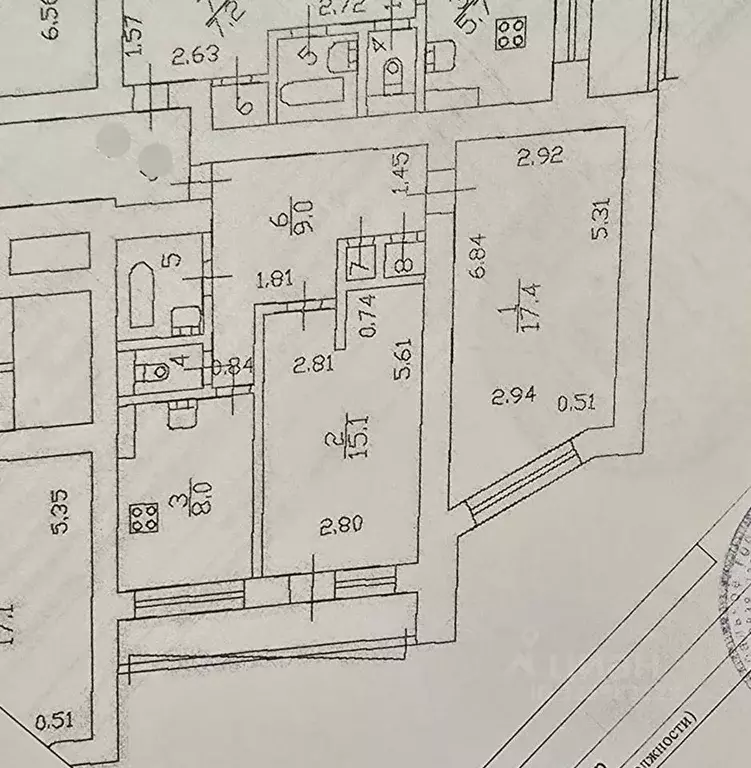 2-к кв. Санкт-Петербург Морская наб., 19 (54.2 м) - Фото 2