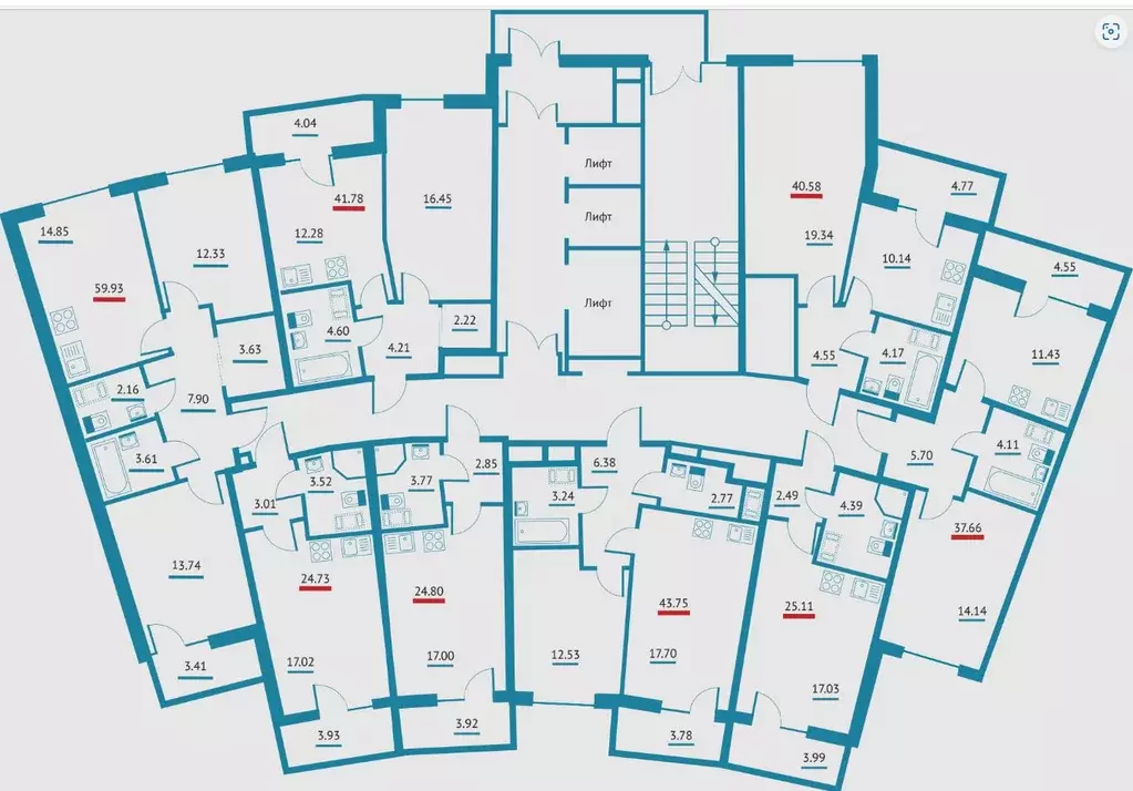 2-к кв. Ленинградская область, Мурино Всеволожский район, Левитан ... - Фото 2