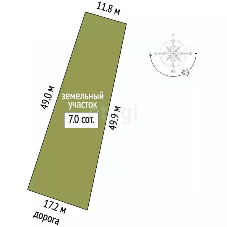 Участок в Севастополь Нахимовский р-н, пос. Солнечный, ул. ... - Фото 2