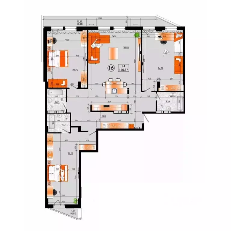 1-к кв. Приморский край, Владивосток ул. Капитана Шефнера (152.52 м) - Фото 2