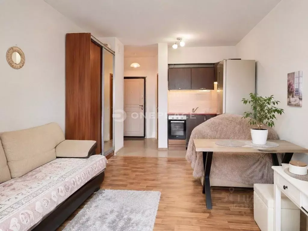 Студия Санкт-Петербург ул. Оптиков, 45к2 (25.8 м) - Фото 1