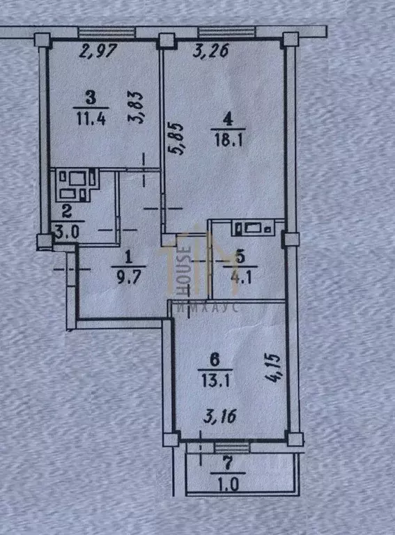 2-к кв. Омская область, Омск ул. Кирова, 51 (60.4 м) - Фото 1