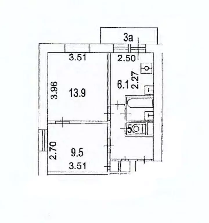 2-к кв. Москва Открытое ш., 28К6 (38.4 м) - Фото 2
