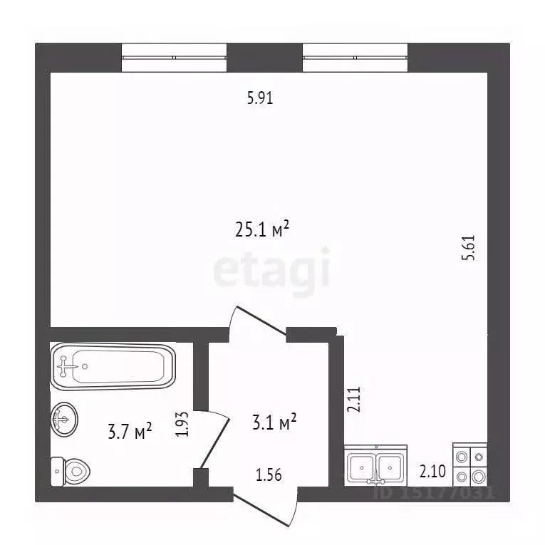 Студия Ямало-Ненецкий АО, Тарко-Сале Пуровский район, Юбилейная ул., ... - Фото 2