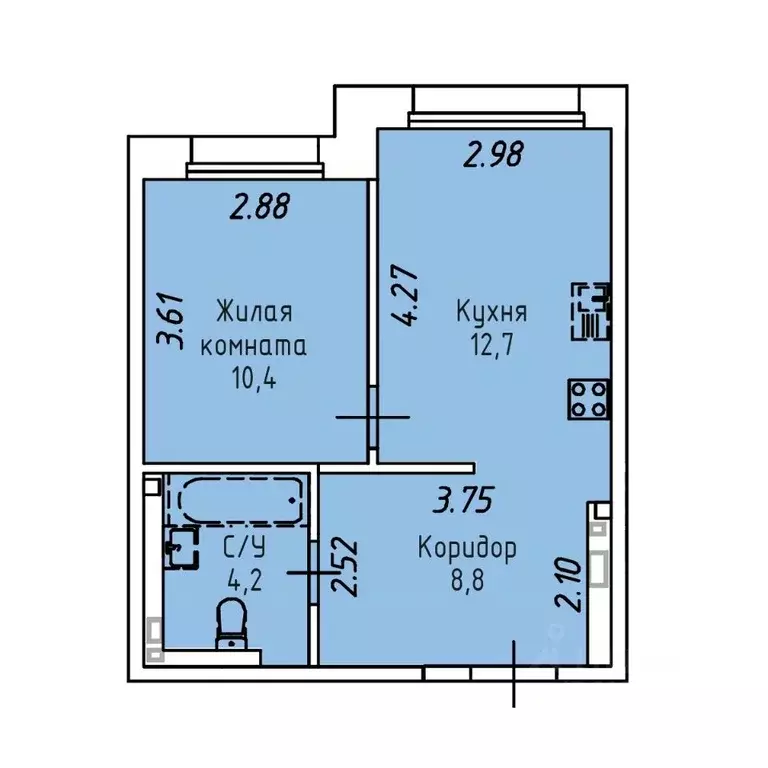 1-к кв. Иркутская область, Иркутск Култукская ул., 16 (36.1 м) - Фото 0