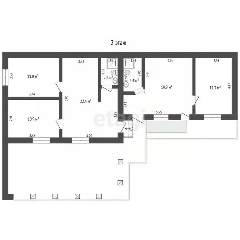 Дом в Крым, Евпатория городской округ, Заозерное пгт ул. Молодежная, 6 ... - Фото 2