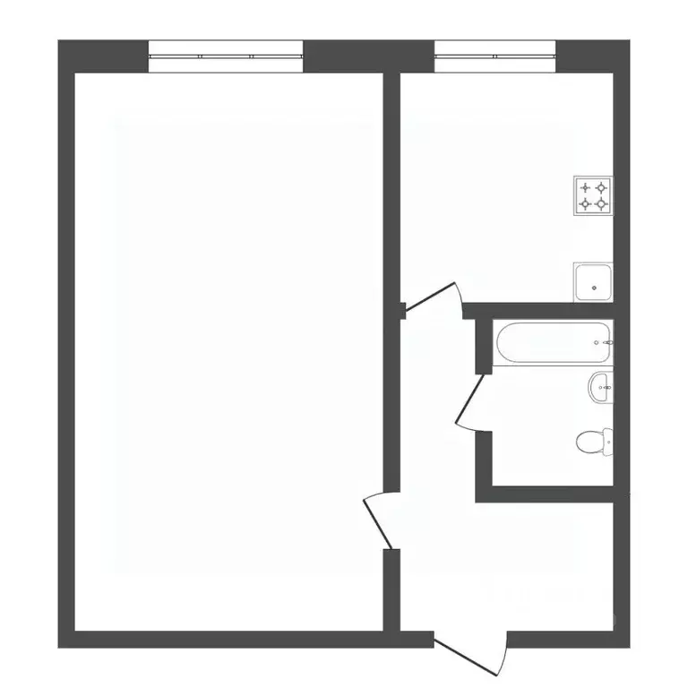 1-к кв. Тюменская область, Тюмень ул. Мельникайте, 80 (28.6 м) - Фото 2