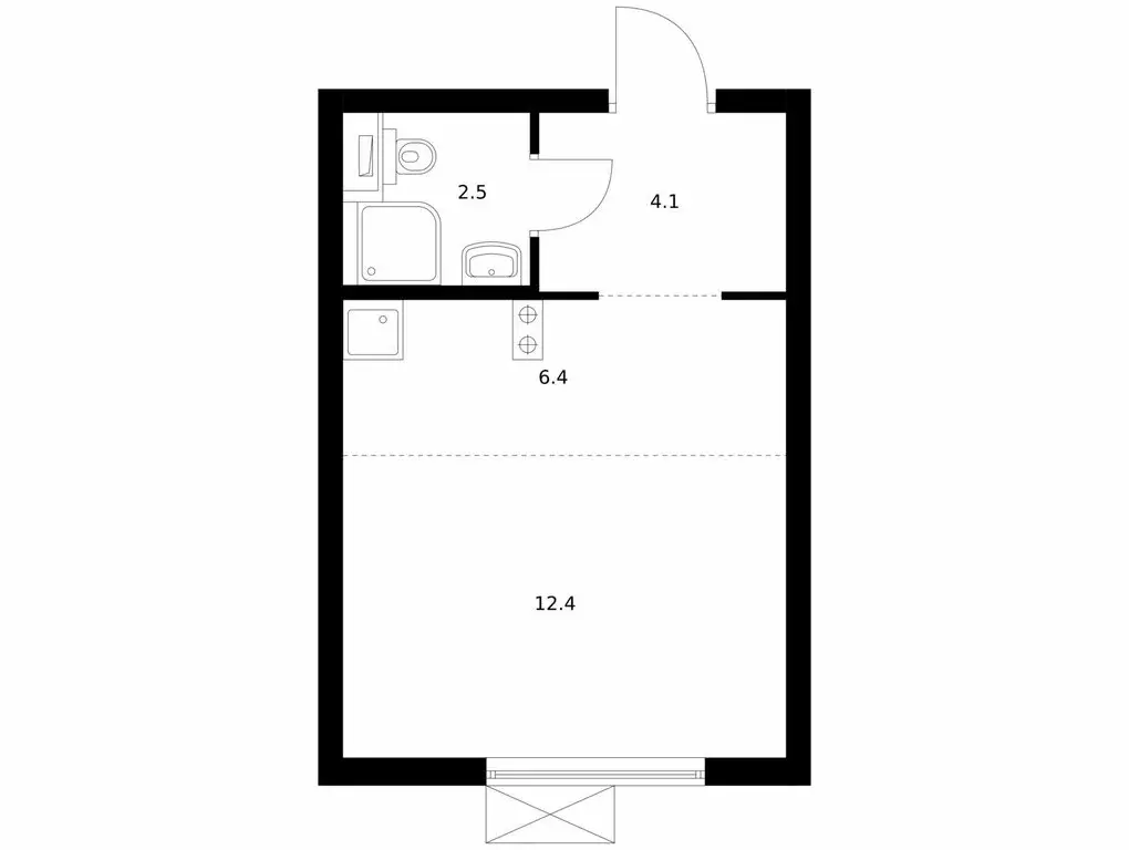 Квартира-студия: посёлок городского типа Боброво, ЖК Восточное Бутово, ... - Фото 1