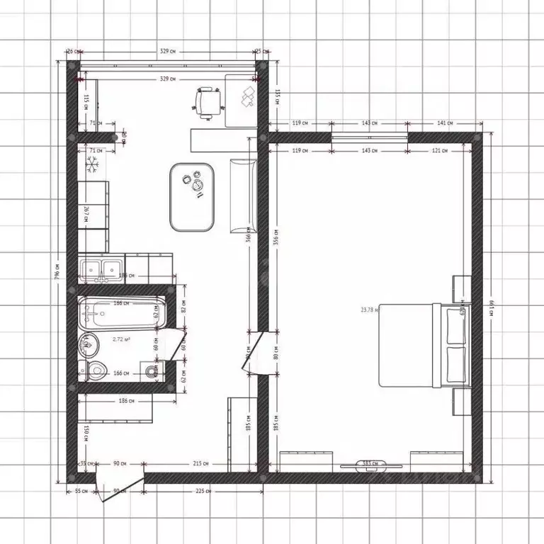1-к кв. Владимирская область, Муром ул. 1-я Новослободская, 7 (36.5 м) - Фото 2