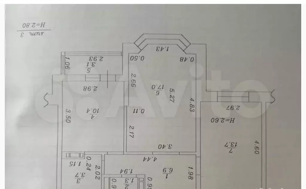 2-к. квартира, 58 м, 6/9 эт. - Фото 0