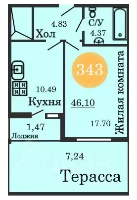 1-к кв. Калининградская область, Калининград ул. Генерал-фельдмаршала ... - Фото 0