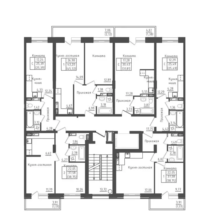 1-к кв. Московская область, Дмитровский муниципальный округ, д. Рыбаки ... - Фото 2