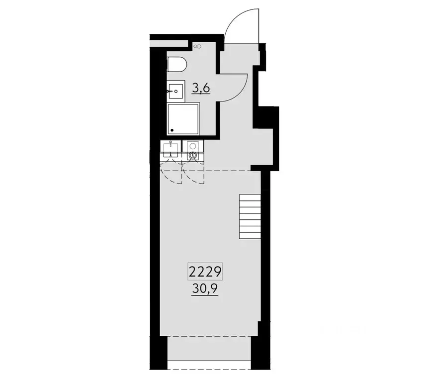 Офис в Санкт-Петербург ул. Даля, 10Б (31 м) - Фото 2