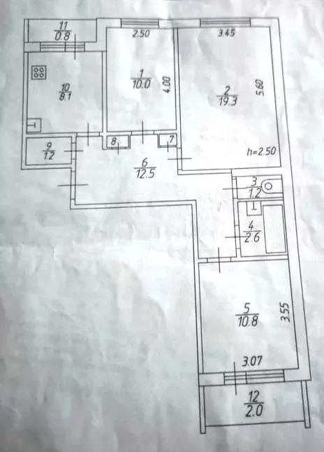 3-к. квартира, 69 м, 3/9 эт. - Фото 0