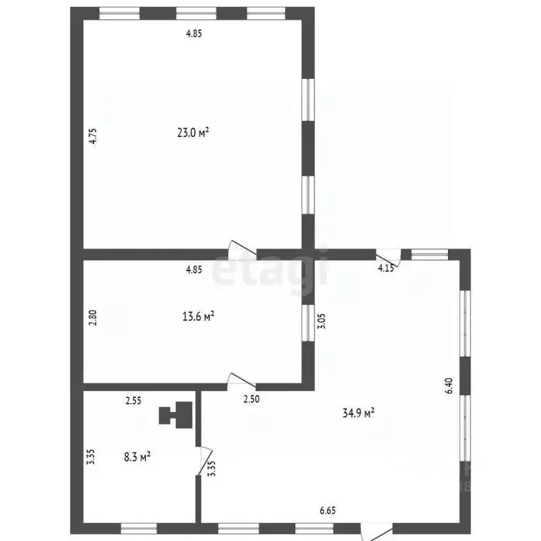 Дом в Саратовская область, Романовка рп пер. Федоровский, 18 (79 м) - Фото 1