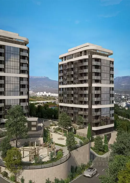 1-к кв. Крым, Алушта ул. Сергеева-Ценского, 3 (33.3 м) - Фото 1