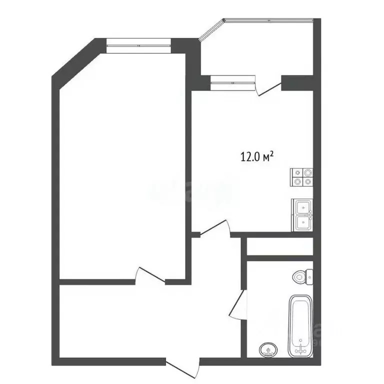 1-к кв. Московская область, Котельники Южный мкр, 16 (44.7 м) - Фото 1