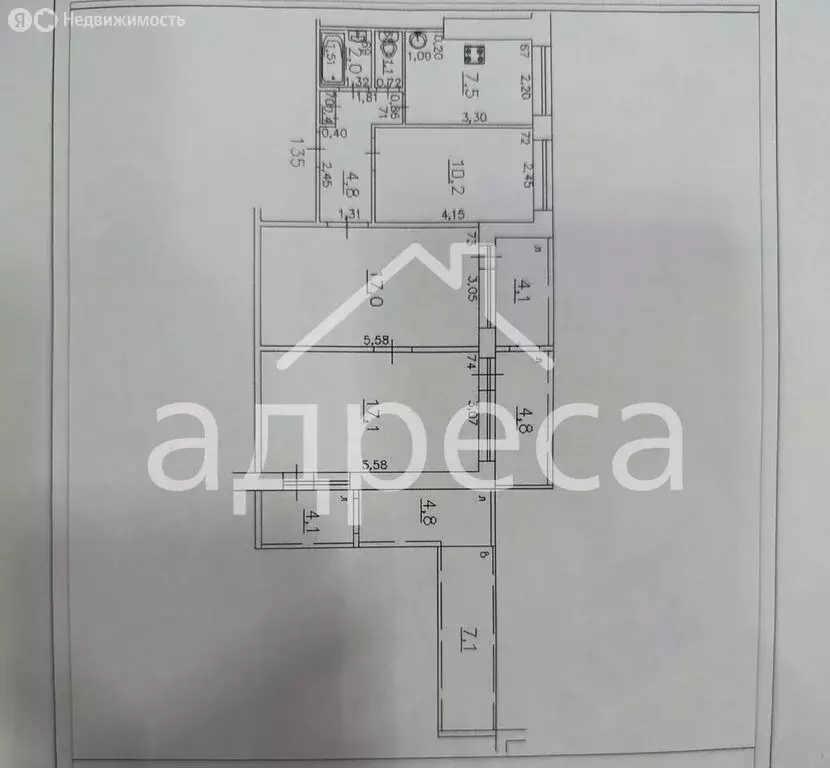 3-комнатная квартира: Самара, улица Георгия Димитрова, 81 (60.1 м) - Фото 1