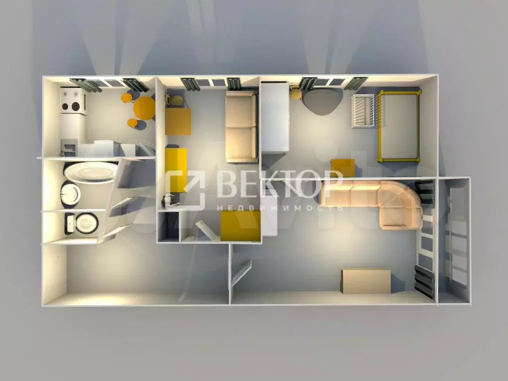 3-к. квартира, 51 м, 5/5 эт. - Фото 0