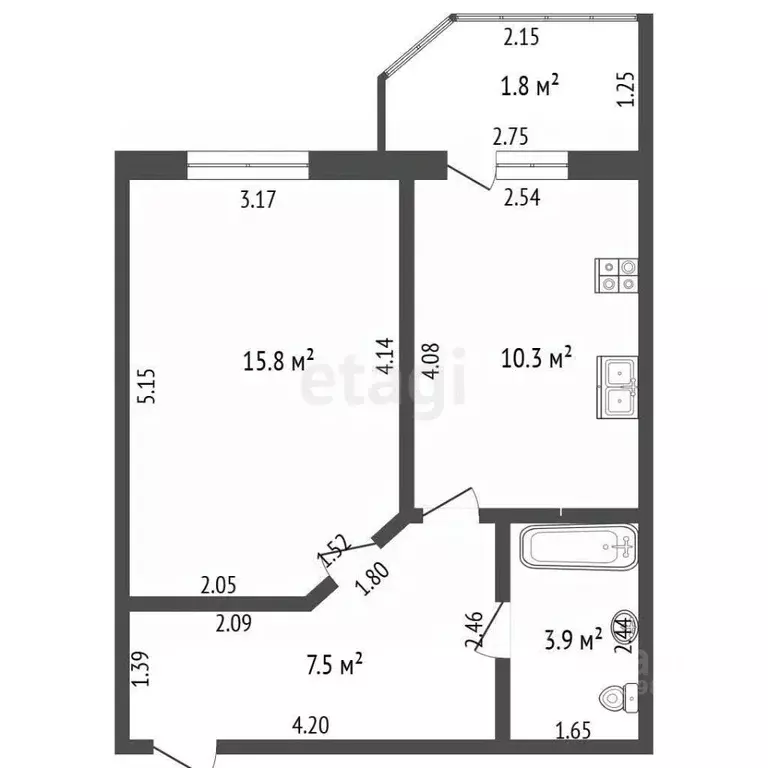 1-к кв. Марий Эл, Йошкар-Ола городской округ, с. Семеновка ул. ... - Фото 1