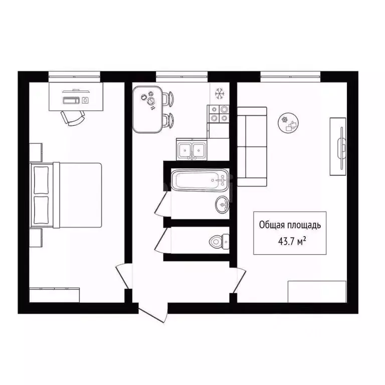 2-к кв. Алтай, Горно-Алтайск Коммунистический просп. (43.7 м) - Фото 2