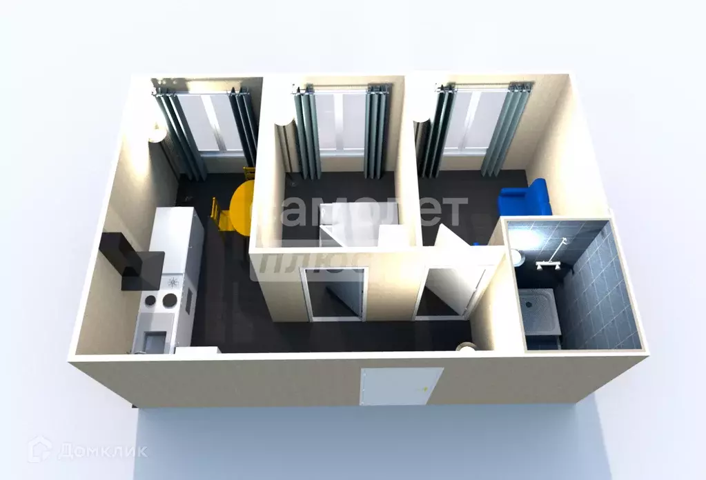 Продаётся 2-к квартира, 58.1 м - Фото 1